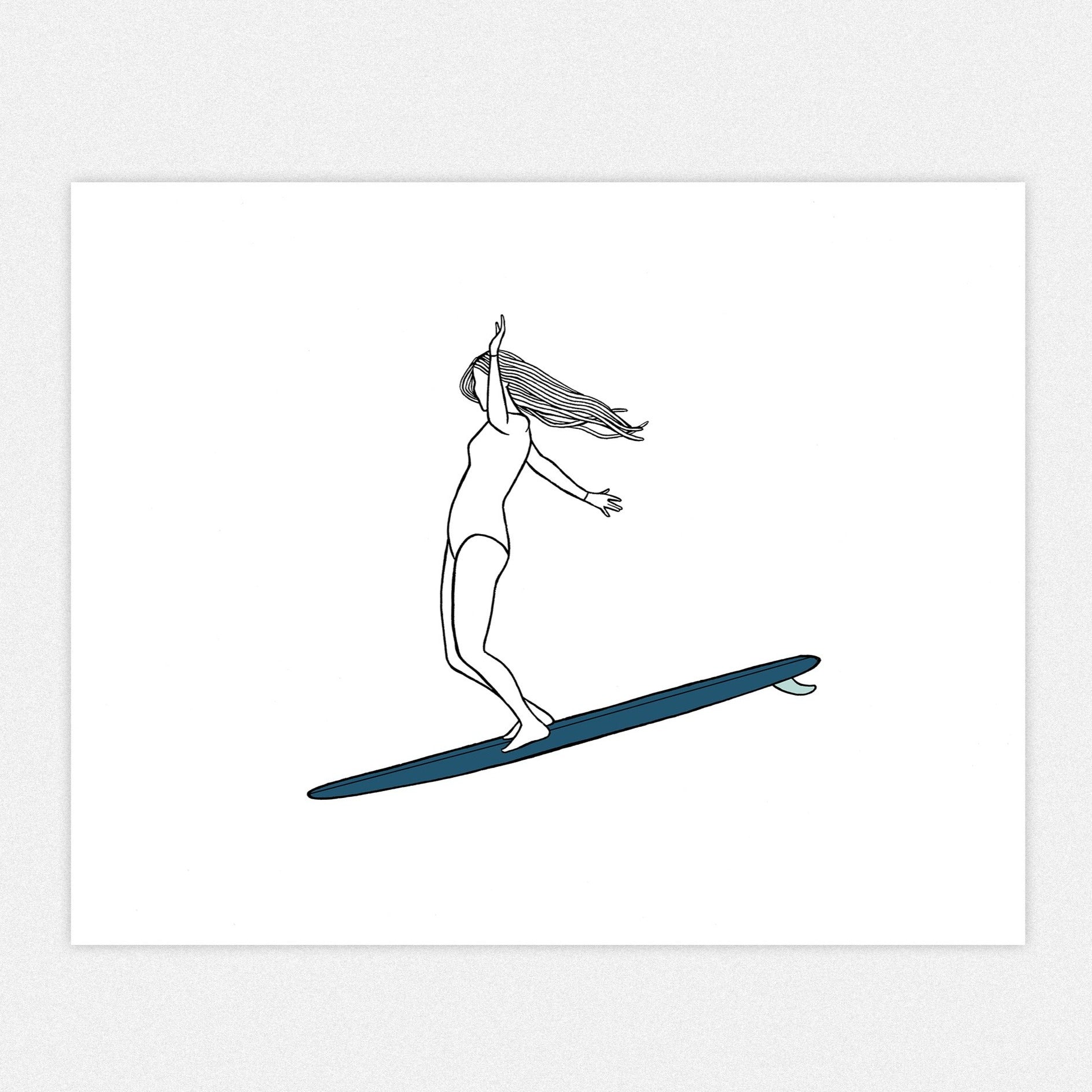Lady Sliders | A Pair of Surf Art Prints