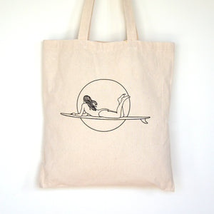 Surf Art Tote Bag, "Dawn Patrol"