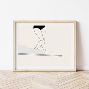 Surf Art Print, "One, Two Step"