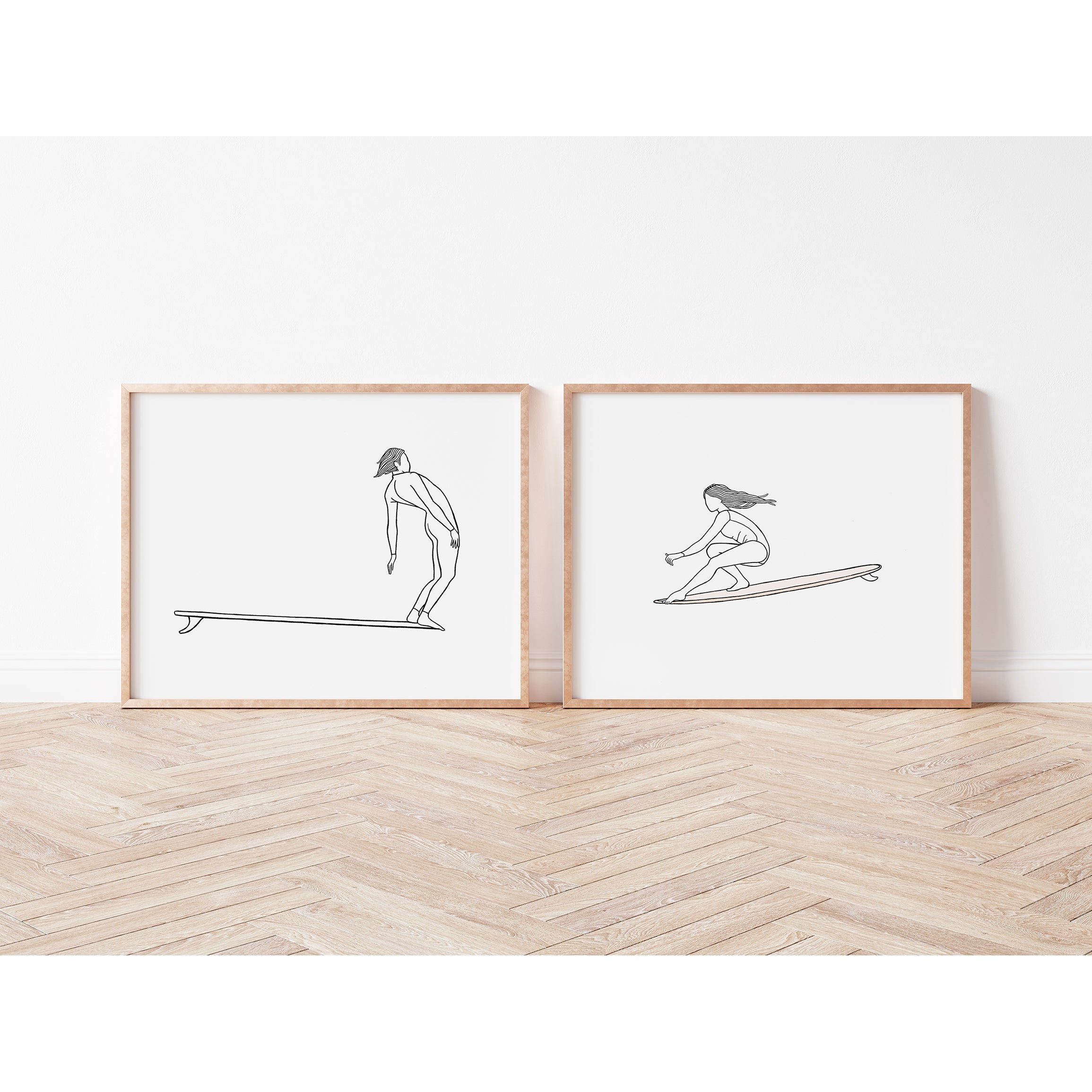 His + Hers | A Pair of Surf Art Prints