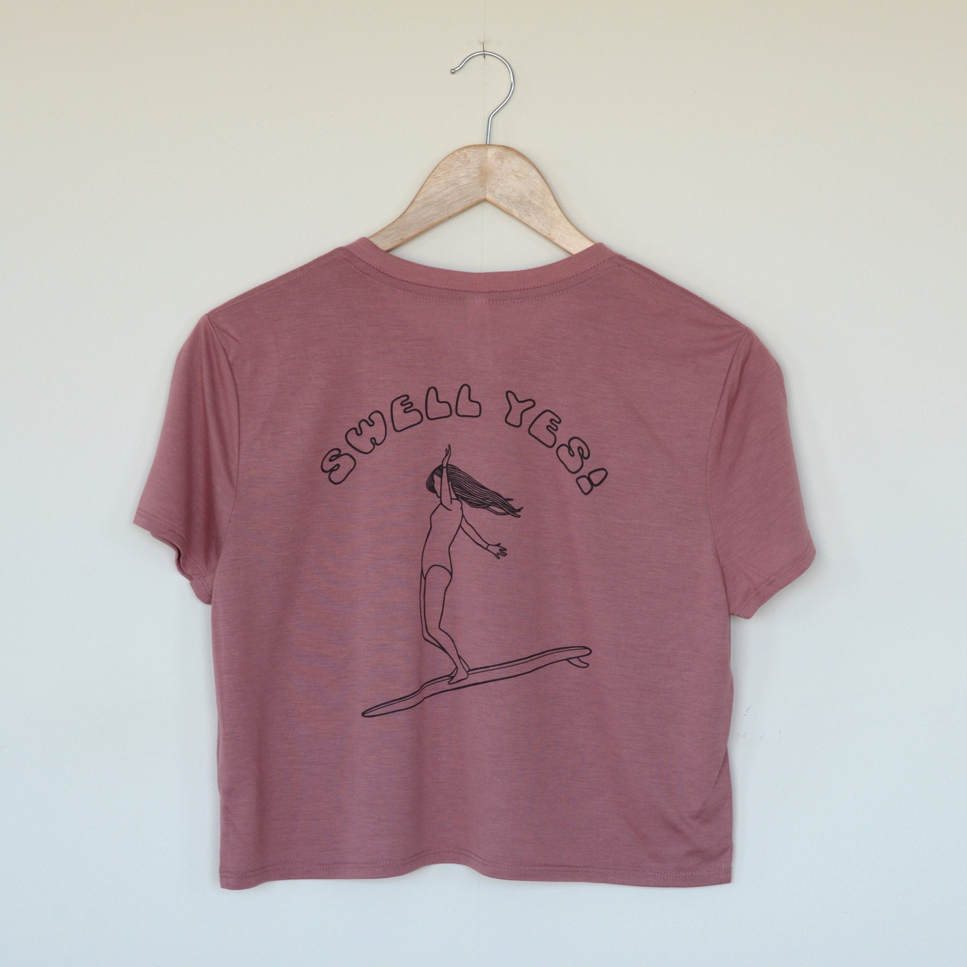 Surf Art Women's Tee, "Swell Yes!"