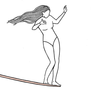 Nose Ride | Surf Art Postcard